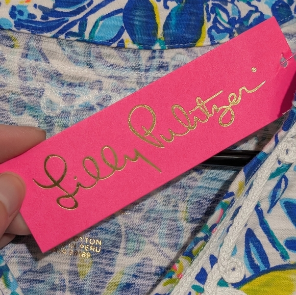 Lily Pulitzer Kaia Knit Tunic, Size:XS, Blue - Picture 3 of 7